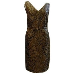 Max Mara classic v neck sleeveless dress Sz 4 I 38